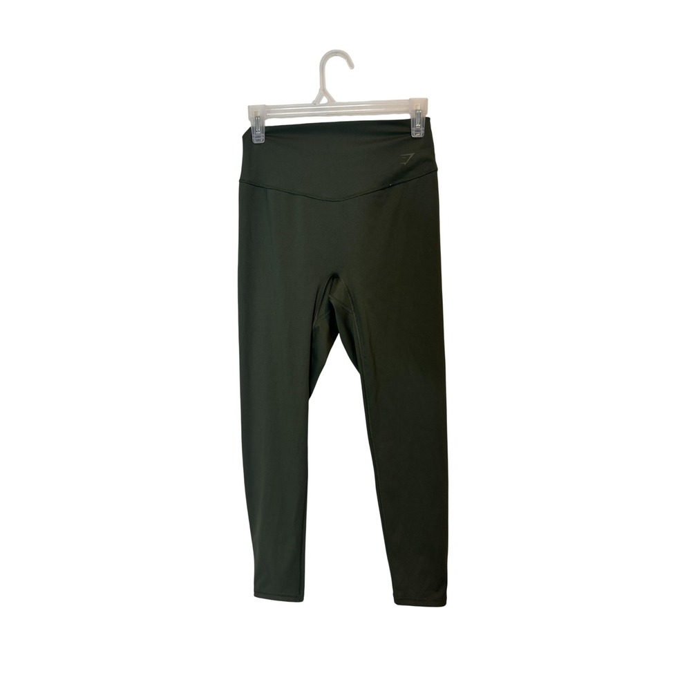 Gymshark Pants Womens Large Green High Rise Leggings Yoga Athletic Training